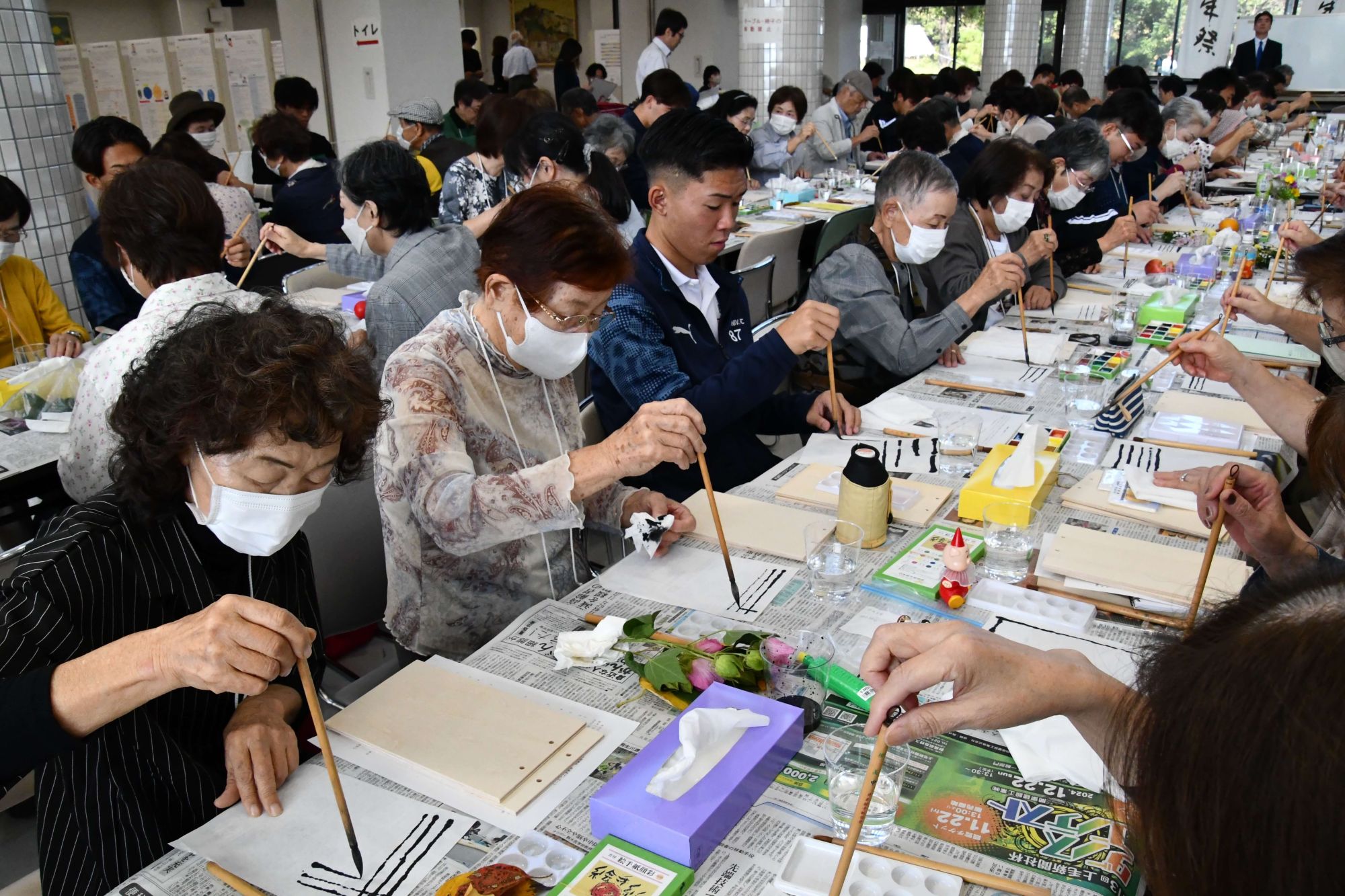 「山田喜代春　小池邦夫　絵手紙交流 in JOBU」出版記念講座